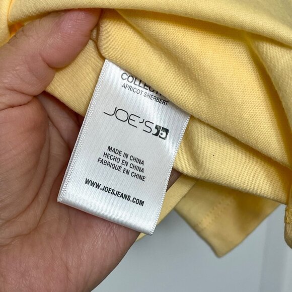 New Joes Jeans The Alexis Broderie Eyelet Sleeve Top in Yellow Size L - Picture 7 of 10